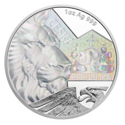 1 oz Český lev s hologramem 2023 PROOF