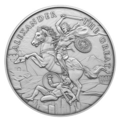 1 oz Legendary Warriors Alexandr Veliký .999 Ag (4)