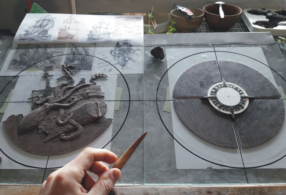 Výroba mincí (2 oz Kraken) 1